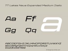 TT Lakes Neue Expanded Medium Italic Version 2.000.11012023图片样张