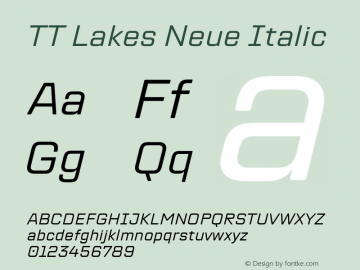 TT Lakes Neue Italic Version 2.000.11012023图片样张