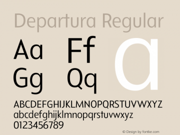 Departura-Regular Version 1.000图片样张