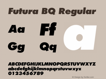 Futura BQ Regular 001.000图片样张