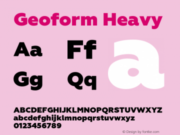 Geoform-Heavy Version 1.000图片样张