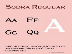 Sodra Regular Version 1.000图片样张