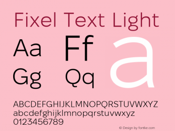 Fixel Text Light Version 1.000图片样张