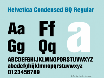 Helvetica regular bold