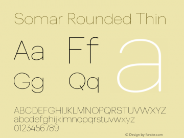 Somar Rounded Thin Version 1.002图片样张