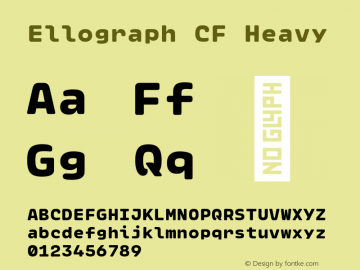 Ellograph CF Heavy Version 1.500;FEAKit 1.0图片样张