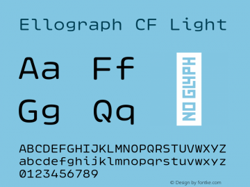 Ellograph CF Light Version 1.500;FEAKit 1.0图片样张