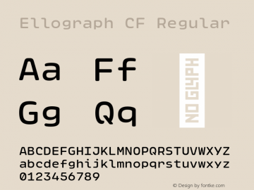 Ellograph CF Regular Version 1.500;FEAKit 1.0图片样张
