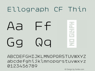 Ellograph CF Thin Version 1.500;FEAKit 1.0图片样张