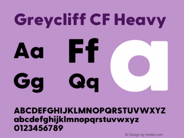 Greycliff CF Heavy Version 2.600;FEAKit 1.0图片样张