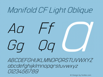 Manifold CF Light Oblique Version 4.300;FEAKit 1.0图片样张