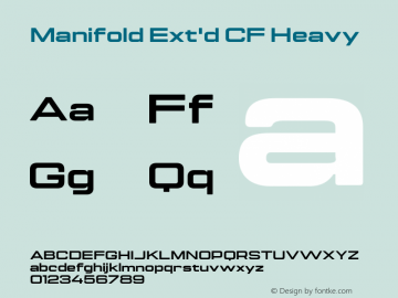Manifold Ext'd CF Heavy Version 4.300;FEAKit 1.0图片样张