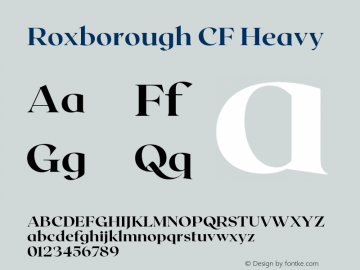 Roxborough CF Heavy Version 1.400;FEAKit 1.0图片样张