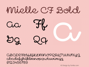 Mielle CF Bold Version 1.000;FEAKit 1.0图片样张