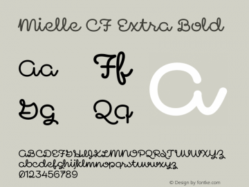 Mielle CF Extra Bold Version 1.000;FEAKit 1.0图片样张