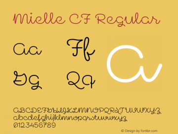 Mielle CF Regular Version 1.000;FEAKit 1.0图片样张