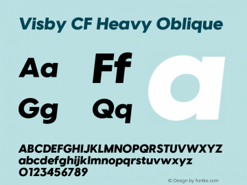 Visby CF Heavy Oblique Version 4.200;FEAKit 1.0图片样张