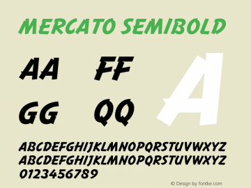 Mercato SemiBold Version 1.000图片样张