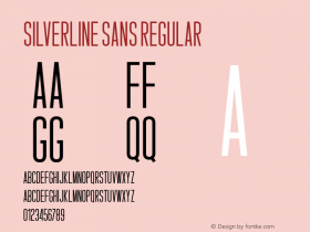 SilverlineSans-Regular Version 1.000图片样张