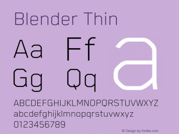 Blender Thin Version 4.011;hotconv 1.0.109;makeotfexe 2.5.65596图片样张