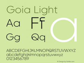 Goia Light Version 1.000;Glyphs 3.1.1 (3148)图片样张