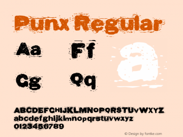 Punx Regular Version 2.000;FEAKit 1.0图片样张