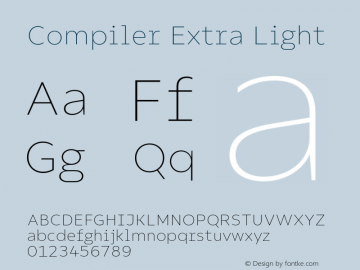 Compiler Extra Light Version 1.000;hotconv 1.0.109;makeotfexe 2.5.65596图片样张