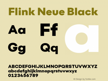 Flink Neue Black Version 2.100;Glyphs 3.1.2 (3150)图片样张
