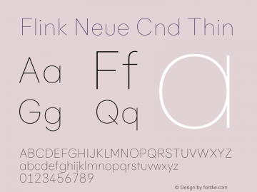 Flink Neue Cnd Thin Version 2.100;Glyphs 3.1.2 (3150)图片样张