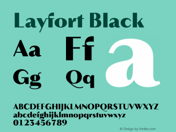 Layfort Black Version 1.000;FEAKit 1.0图片样张