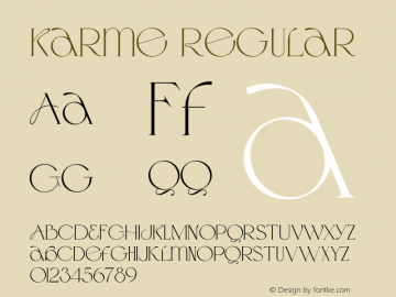 Karme Serif Version 1.000图片样张