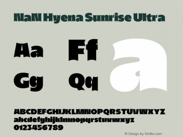 NaN Hyena Sunrise Ultra 1.000图片样张