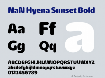 NaN Hyena Sunset Bold 1.0图片样张