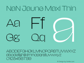 NaN Jaune Maxi Thin Version 1.002图片样张