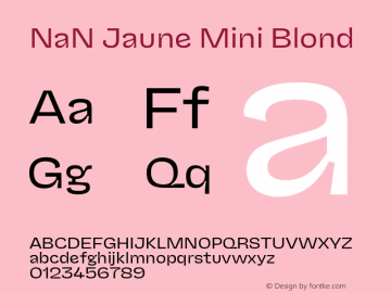 NaN Jaune Mini Blond Version 1.002图片样张