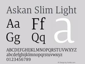 Askan Slim Light Version 1.000图片样张