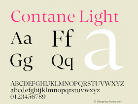 Contane Light Version 1.001;hotconv 1.0.109;makeotfexe 2.5.65596图片样张