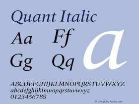 Quant-Italic Version 1.000图片样张