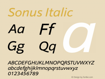 Sonus-Italic 图片样张