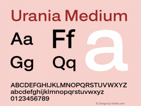 Urania Medium Version 1.000图片样张