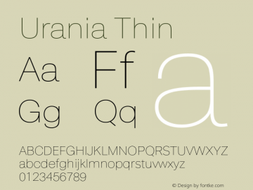 Urania Thin Version 1.000图片样张