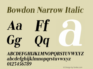 Bowdon Narrow Oblique Bowdon Narrow Oblique version 1.0 by Keith Bates   •   © 2021   www.k-type.com图片样张