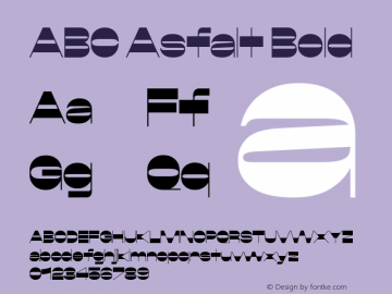 ABC Asfalt Bold Version 1.000;Glyphs 3.2 (3227)图片样张