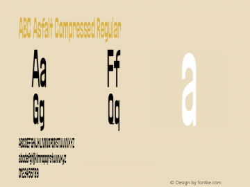 ABC Asfalt Compressed Regular Version 1.000;Glyphs 3.2 (3227)图片样张