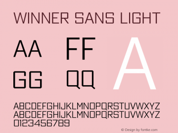 Winner Sans Light Version 1.105图片样张