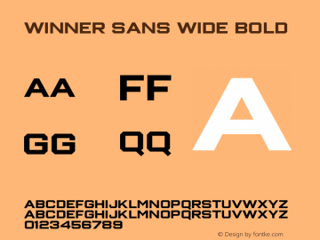Winner Sans Wide Bold Version 1.105图片样张