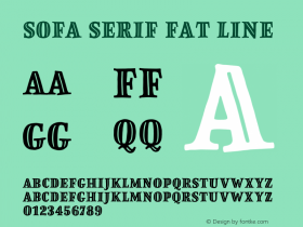 Sofa Serif Fat Line Version 1.027;PS 001.027;hotconv 1.0.88;makeotf.lib2.5.64775图片样张