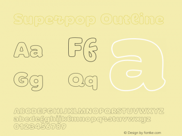 Superpop Outline Version 1.000;Glyphs 3.1.1 (3148)图片样张