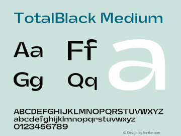 TotalBlack Medium Version 1.000;Glyphs 3.2 (3217)图片样张