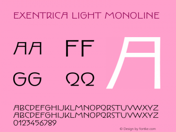 Exentrica Light Monoline Version 1.001;FEAKit 1.0图片样张